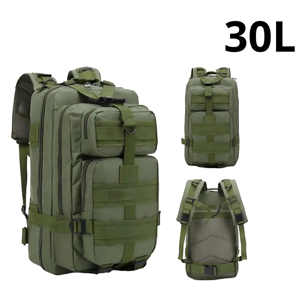 Mochila Militar Tática 50 Litros Grande Impermeável Reforçada com Bandeira Qualidade Premium