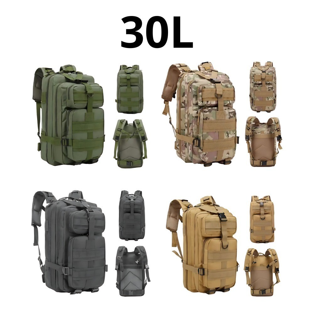 Mochila Militar Tática 50 Litros Grande Impermeável Reforçada com Bandeira Qualidade Premium