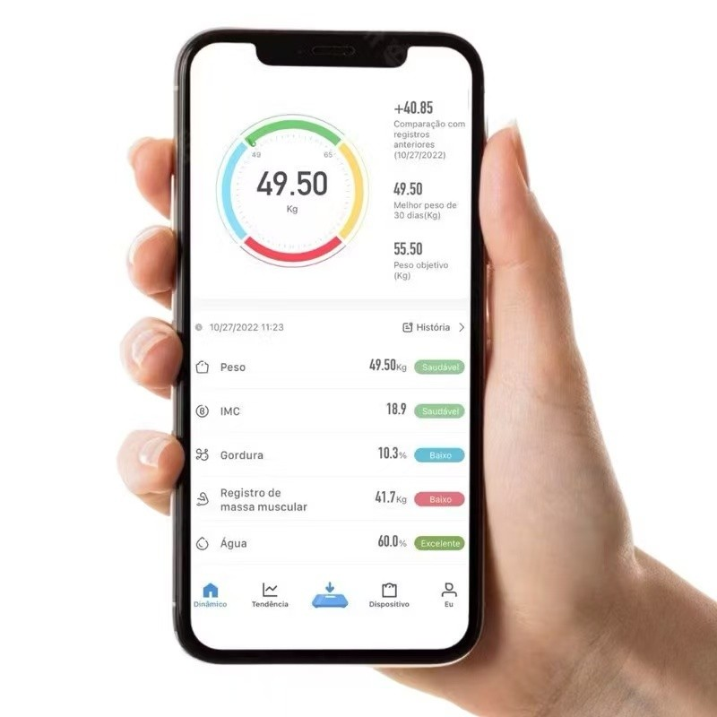 Balança Corporal Bioimpedância Profissional Bluetooth até 180kg--2502