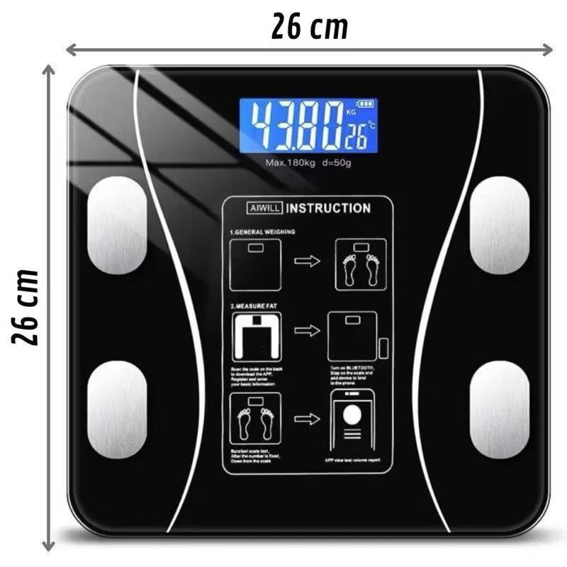 Balança Corporal Bioimpedância Profissional Bluetooth até 180kg--2502