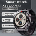 Smartwatch X5 Pro Max Ultra – Tela HD 1.46", Chamadas Bluetooth e Memória 128MB (Lançamento 2026)